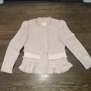Rebecca Taylor Pink Tweed Blazer